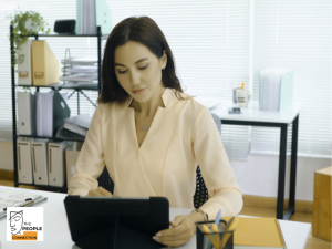 specialist finance professional in office