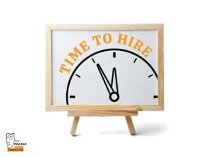 clock showing time to hire
