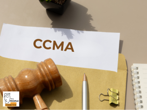 CCMA as headline on a noteboard
